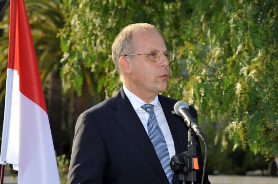 S.E. M. Massimo Lavezzo Cassinelli pendant son discours. © Manuel Vitali / Centre de Presse de Monaco