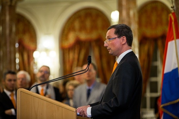 Photo : M. Arie van ' t Hof, nouveau Consul Général Honoraire des Pays-Bas à Monaco. © Philippe Fitte 
