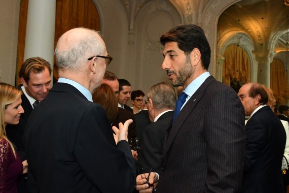 Photo : M. Moustapha El-Solh, Président de l'Association des Consuls Honoraires de Monaco avec S.E. M. Serge Telle, Ministre d'Etat. © Charlie Gallo / Direction de la Communication 