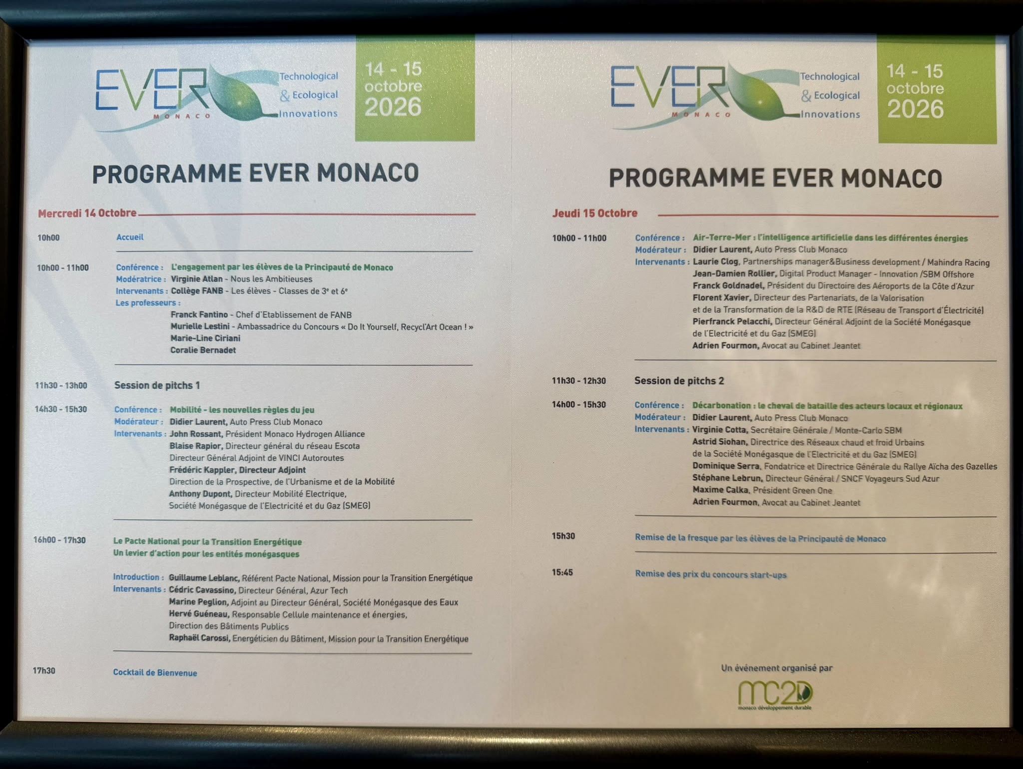 Événement ACHM